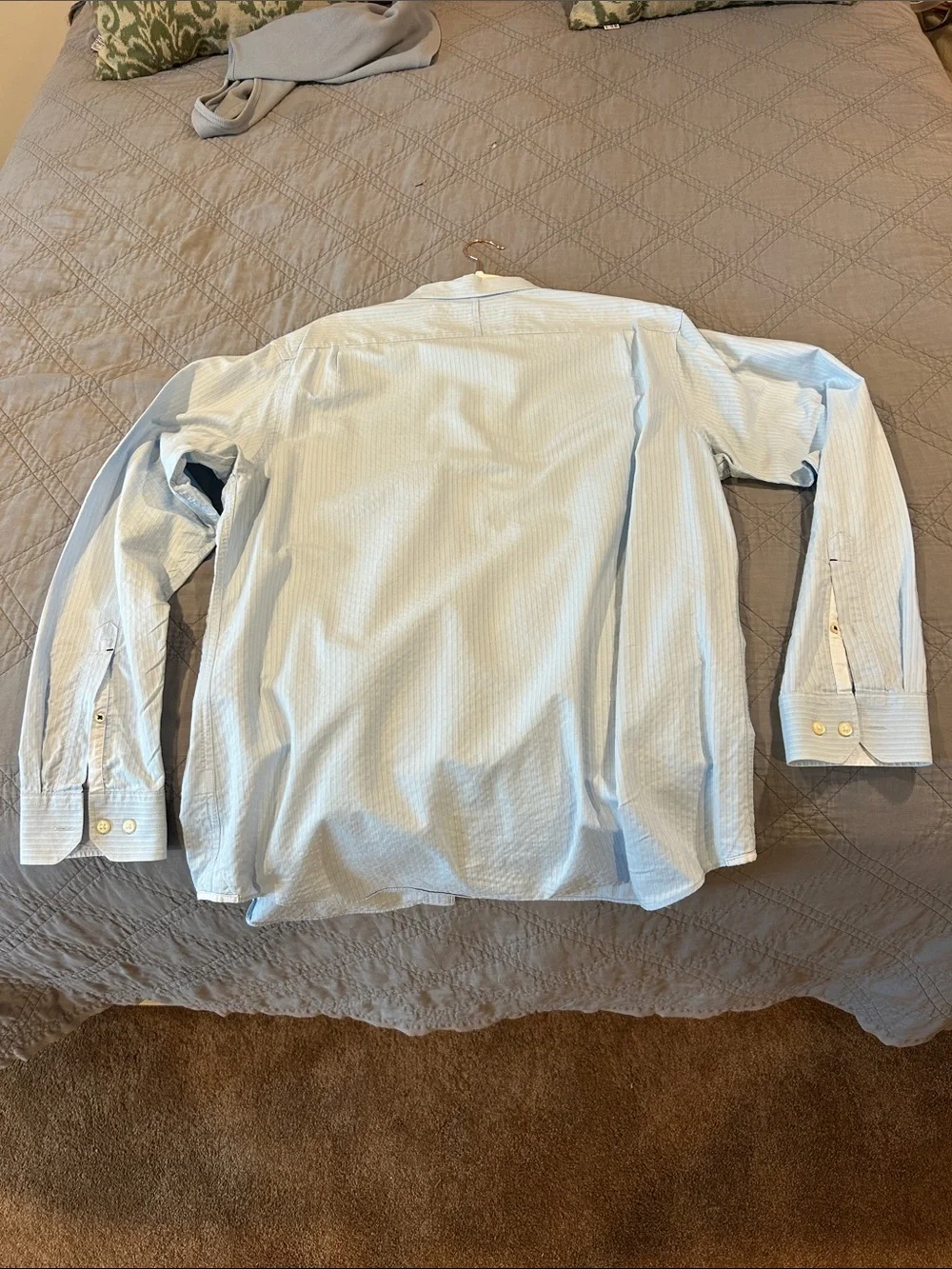 Banana Republic Light Blue Pinstripe Dress Shirt